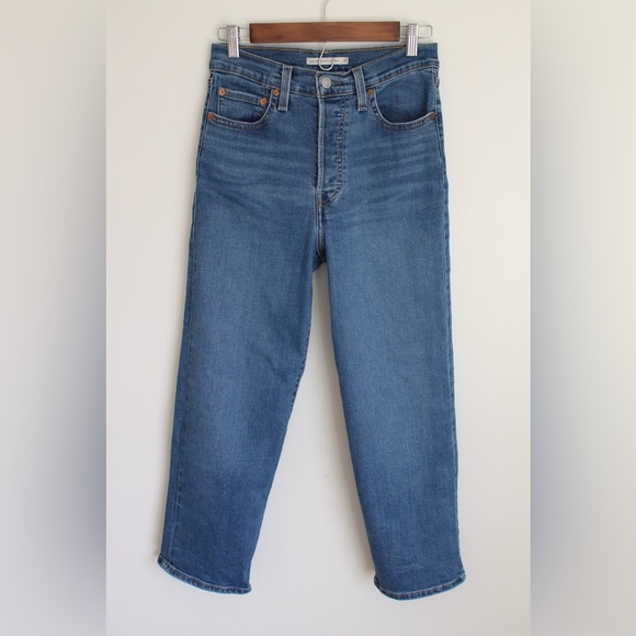 Levi’s Ribcage Straight Ankle Jeans Size 27 - Picture 5 of 13